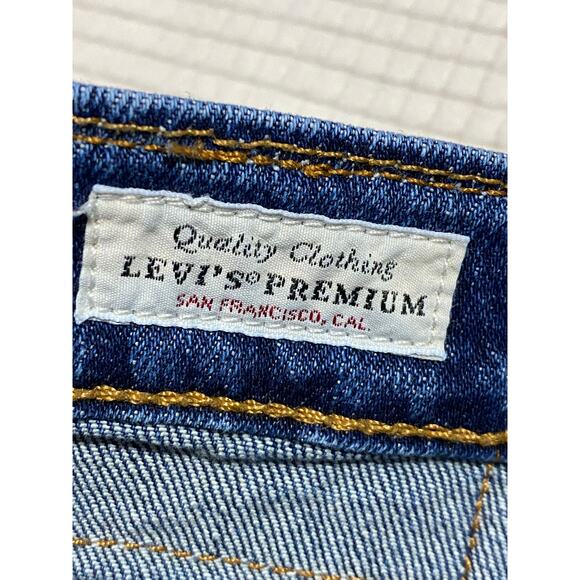 Levis Big E Jeans Mens 31 x 32 * Premium Denim Blue 5 Pocket Tapered Logo - Picture 10 of 10